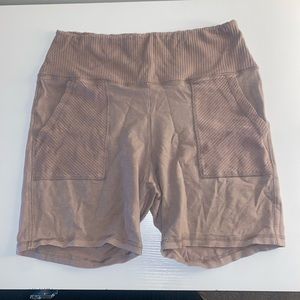 Aerie Chill Ribbed Pocket Bike Short